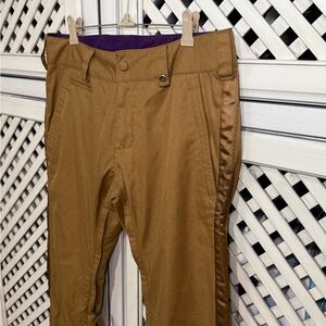 Burton Pants Womens Brown DRYRIDE Snow Ski Snowboard Cargo Lined Bootcut
